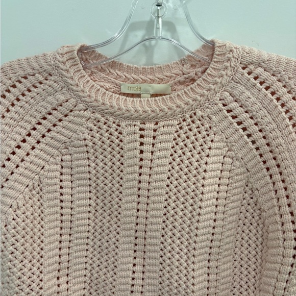 Maje Open Knit Cropped Margarita Sweater Size XS - Picture 8 of 14